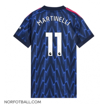 Billige Fotballdrakt Arsenal Gabriel Martinelli #11 Replika Bortedrakt Dame 2025-26 Kortermet